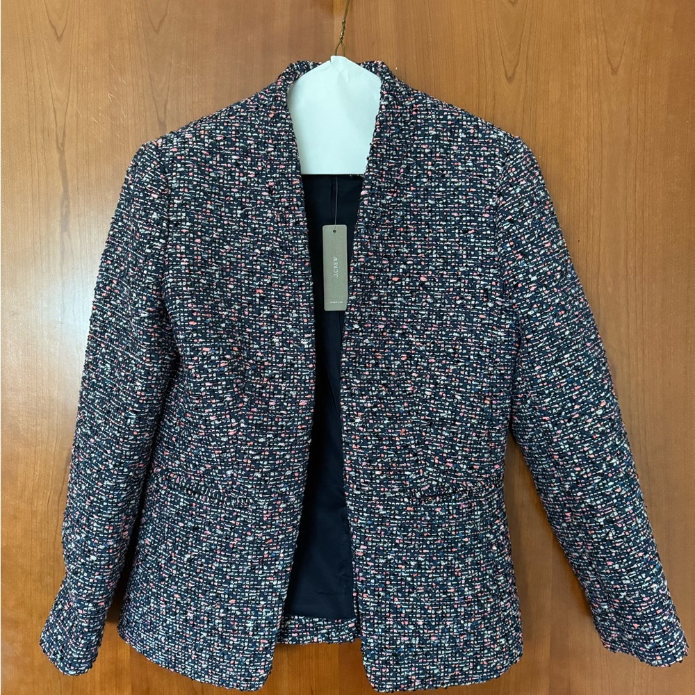 J.Crew Going Out Blazer in Pink Confetti